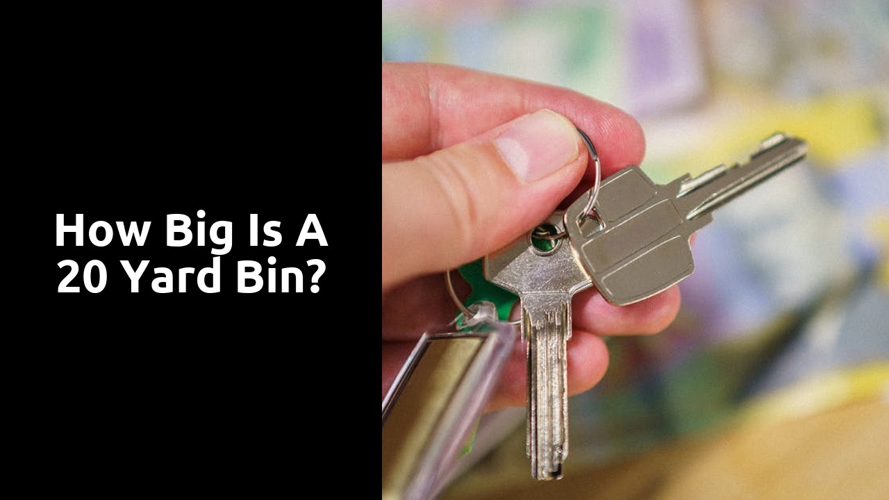 How big is a 20 yard bin?