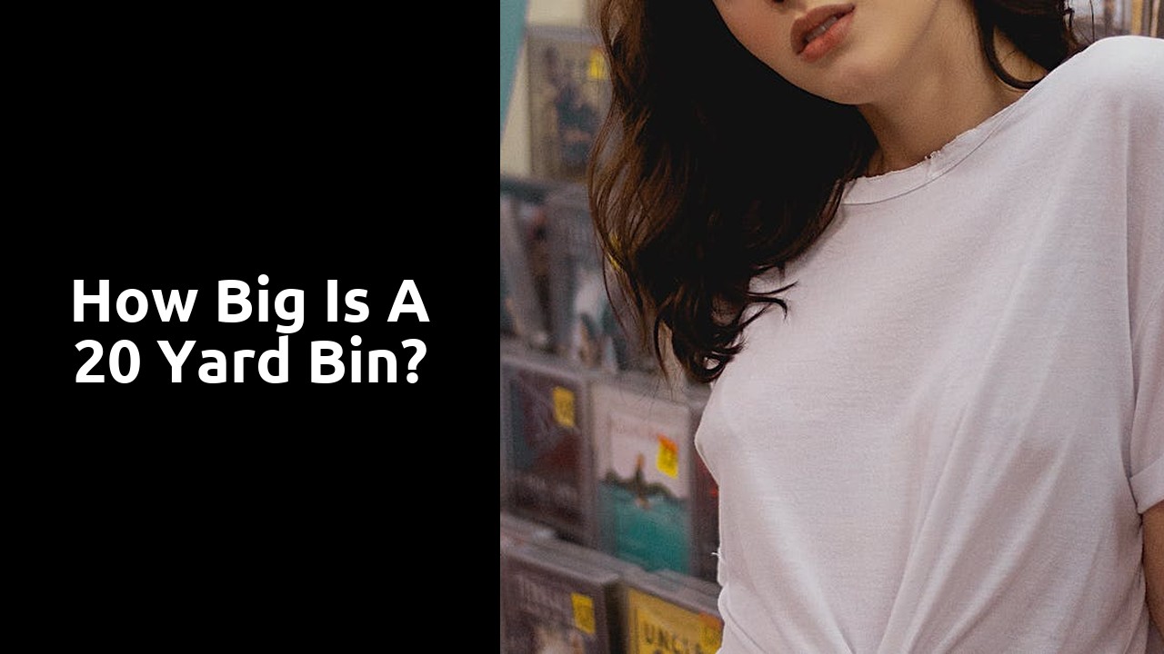 How big is a 20 yard bin?
